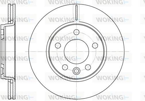 Woking D6707.10 - Brake Disc car-mod.net