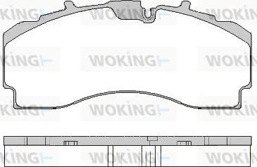 Woking JSA 16043.10 - Brake Pad Set, disc brake car-mod.net