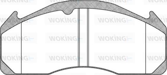 Woking JSA 11333.10 - Brake Pad Set, disc brake car-mod.net