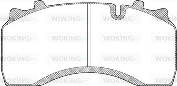 Woking JSA 11323.10 - Brake Pad Set, disc brake car-mod.net