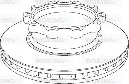 Woking NSA1047.20 - Brake Disc car-mod.net