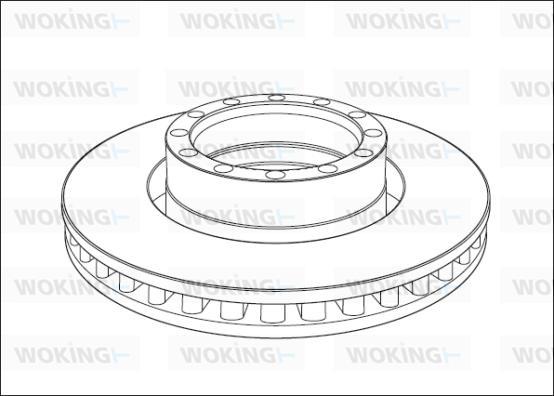 Woking NSA1015.20 - Brake Disc car-mod.net