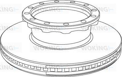 Woking NSA1029.20 - Brake Disc car-mod.net