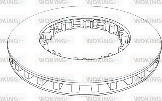 Woking NSA1143.21 - Brake Disc car-mod.net