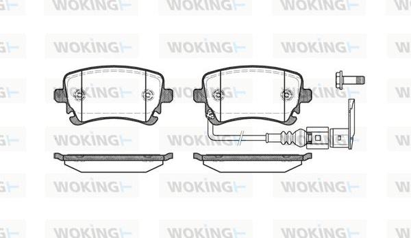Woking P9973.11 - Brake Pad Set, disc brake car-mod.net