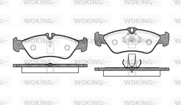 Woking P4803.00 - Brake Pad Set, disc brake car-mod.net
