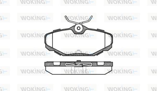 Woking P5553.00 - Brake Pad Set, disc brake car-mod.net