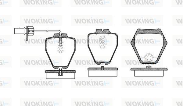 Woking P6523.02 - Brake Pad Set, disc brake car-mod.net