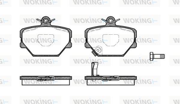 Woking P6053.02 - Brake Pad Set, disc brake car-mod.net
