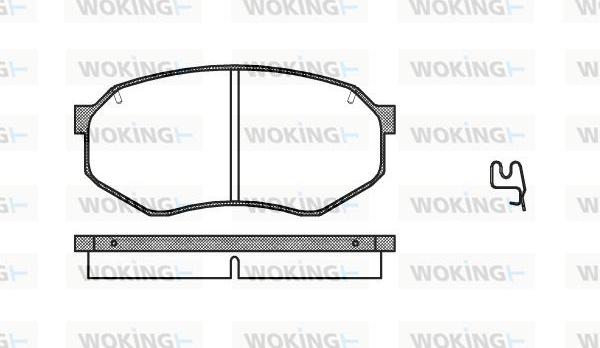 Woking P0483.14 - Brake Pad Set, disc brake car-mod.net