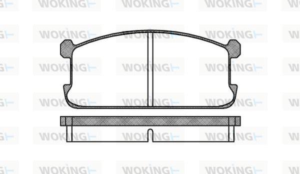 Woking P0063.00 - Brake Pad Set, disc brake car-mod.net