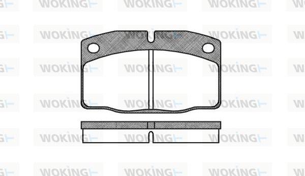 Woking P0013.00 - Brake Pad Set, disc brake car-mod.net