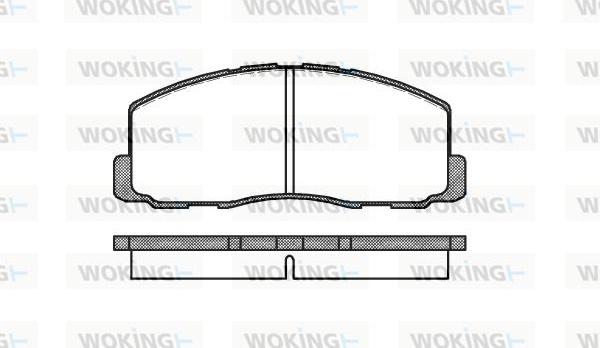 Woking P0883.00 - Brake Pad Set, disc brake car-mod.net