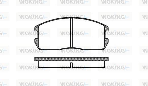 Woking P0753.00 - Brake Pad Set, disc brake car-mod.net