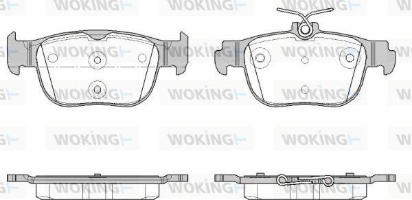 Woking P19973.00 - Brake Pad Set, disc brake car-mod.net