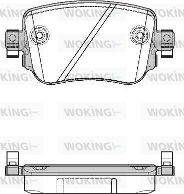 Woking P14493.08 - Brake Pad Set, disc brake car-mod.net
