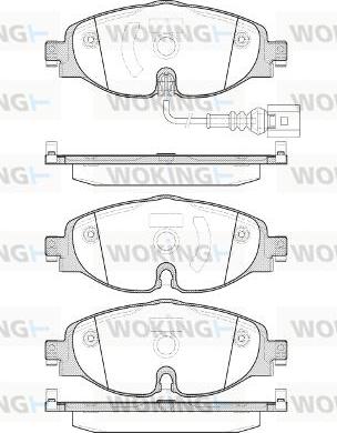 Woking P14153.01 - Brake Pad Set, disc brake car-mod.net