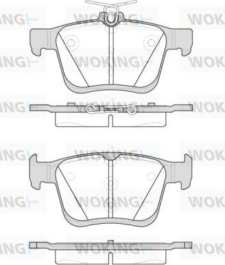 Woking P14163.00 - Brake Pad Set, disc brake car-mod.net