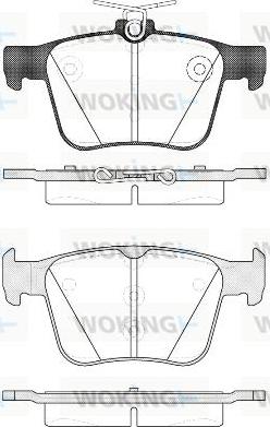 Woking P14163.10 - Brake Pad Set, disc brake car-mod.net