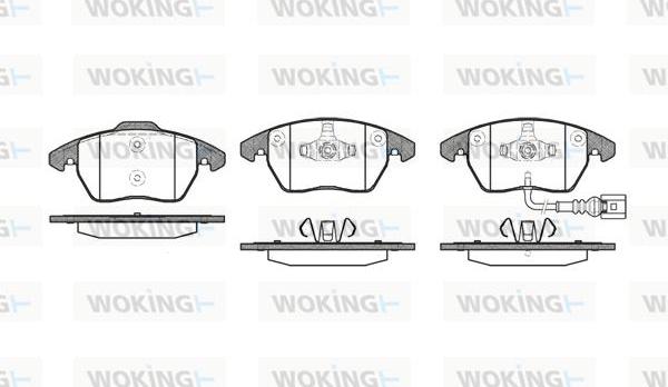 Woking P11303.01 - Brake Pad Set, disc brake car-mod.net