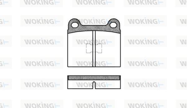 Woking P1173.00 - Brake Pad Set, disc brake car-mod.net
