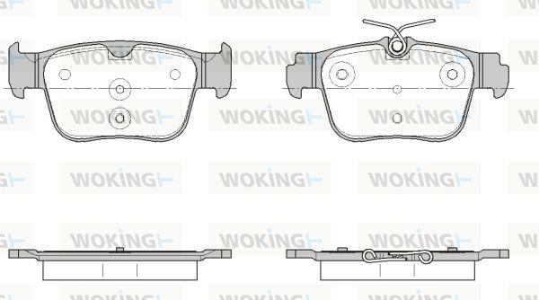 Woking P18453.00 - Brake Pad Set, disc brake car-mod.net