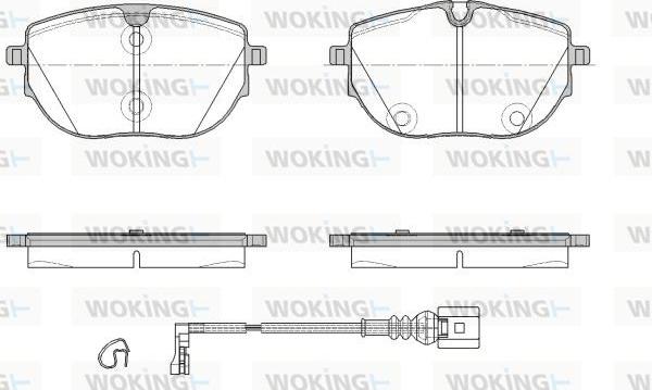 Woking P18203.01 - Brake Pad Set, disc brake car-mod.net