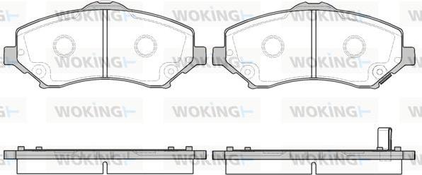 Woking P13593.02 - Brake Pad Set, disc brake car-mod.net