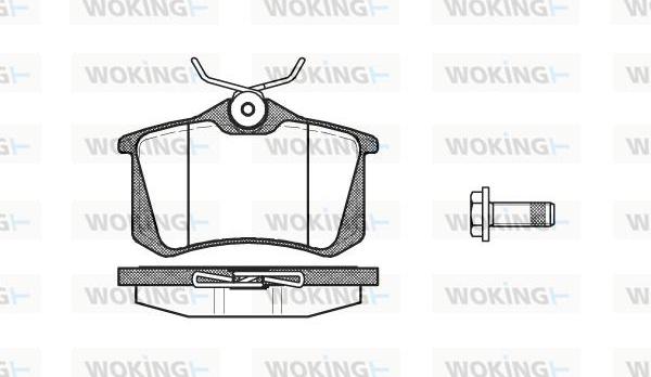 Woking P3633.05 - Brake Pad Set, disc brake car-mod.net
