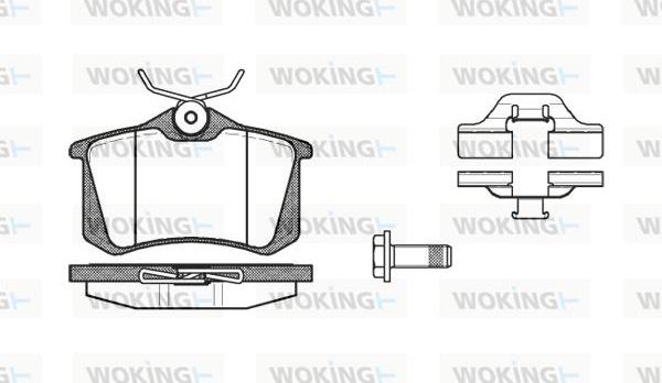 Woking P3633.03 - Brake Pad Set, disc brake car-mod.net