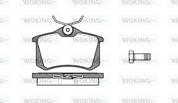 Woking P3633.10 - Brake Pad Set, disc brake car-mod.net