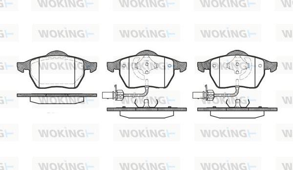 Woking P2903.22 - Brake Pad Set, disc brake car-mod.net