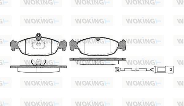 Woking P2933.02 - Brake Pad Set, disc brake car-mod.net