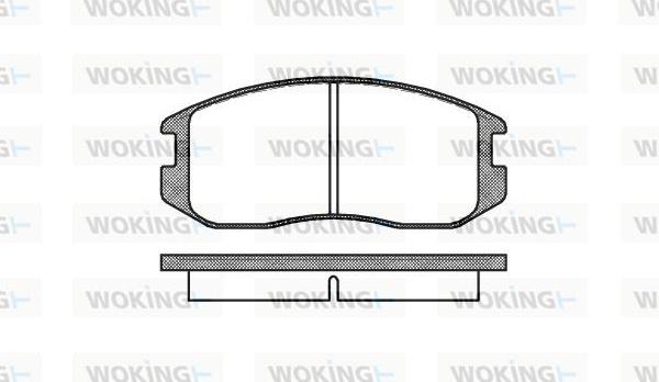 Woking P2573.00 - Brake Pad Set, disc brake car-mod.net