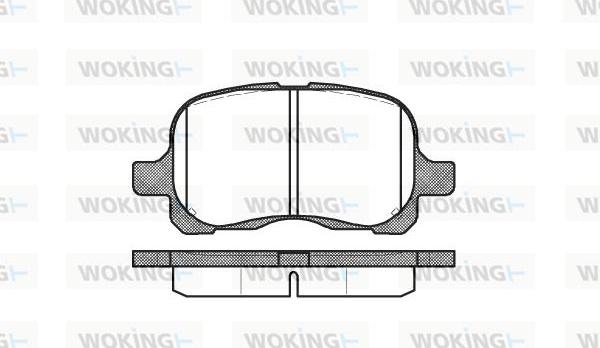 Woking P7523.00 - Brake Pad Set, disc brake car-mod.net