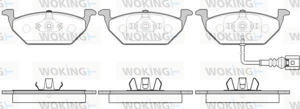 Woking P7333.41 - Brake Pad Set, disc brake car-mod.net