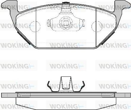 Woking P7333.00 - Brake Pad Set, disc brake car-mod.net