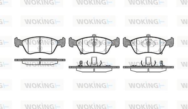 Woking P7763.02 - Brake Pad Set, disc brake car-mod.net