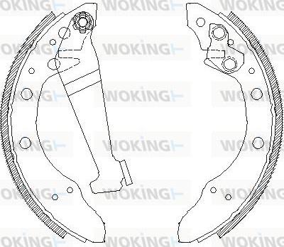 Woking Z4046.00 - Brake Shoe, Drum brakes car-mod.net