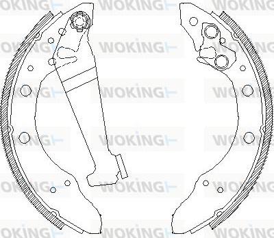 Woking Z4046.01 - Brake Shoe, Drum brakes car-mod.net