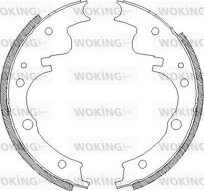 Woking Z4104.00 - Brake Shoe, Drum brakes car-mod.net