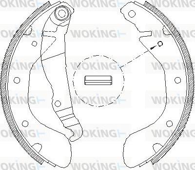 Woking Z4307.00 - Brake Shoe, Drum brakes car-mod.net
