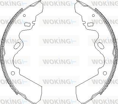 Woking Z4337.00 - Brake Shoe, Drum brakes car-mod.net