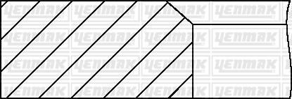Yenmak 91-09301-000 - Piston Ring Kit car-mod.net