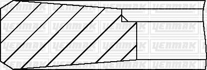 Yenmak 91-09855-000 - Piston Ring Kit car-mod.net