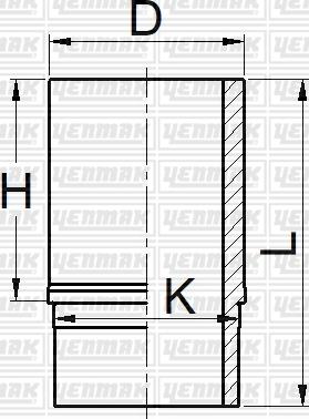 Yenmak 51-05413-000 - Cylinder Sleeve car-mod.net