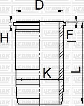 Yenmak 51-05684-000 - Cylinder Sleeve car-mod.net