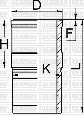 Yenmak 51-05326-000 - Cylinder Sleeve car-mod.net