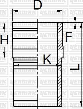 Yenmak 51-05190-000 - Cylinder Sleeve car-mod.net