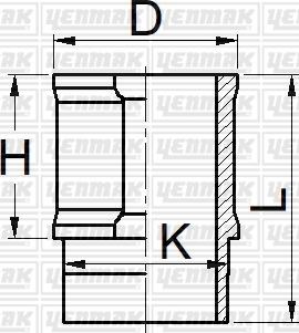 Yenmak 51-05909-000 - Cylinder Sleeve car-mod.net
